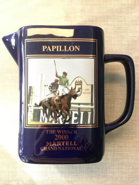 martell cognac jug 2000 papillon grand national winner limited edition