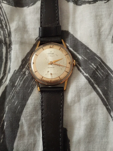 Montre Suisse Thermidor Automatique Incablock Noir Vintage - Des Années 70, Unisexe