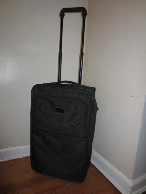 TUMI Black Ballistic Nylon 2222D3 22" Carry-On Rolling Wheeled Luggage Suitcase