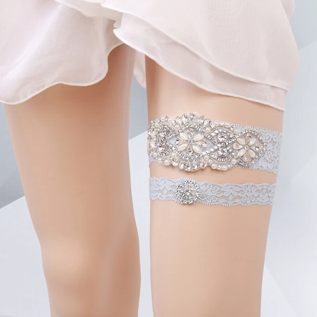 Calze cintura strass calze decorazioni per damigelle d'onore donne
