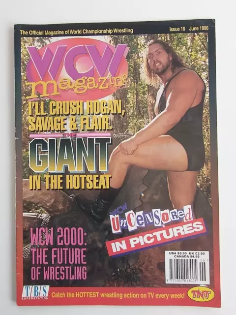 WCW Magazine June 1996 Issue 16 The Giant Hulk Hogan Wrestling WWF WWE NWA