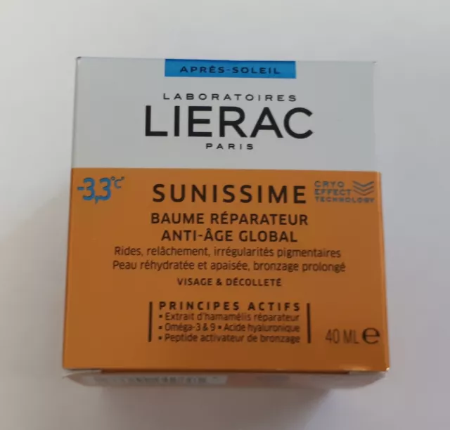 Lierac Sunissime Baume Réparateur Visage et Décolleté - 40 ml /EBNV