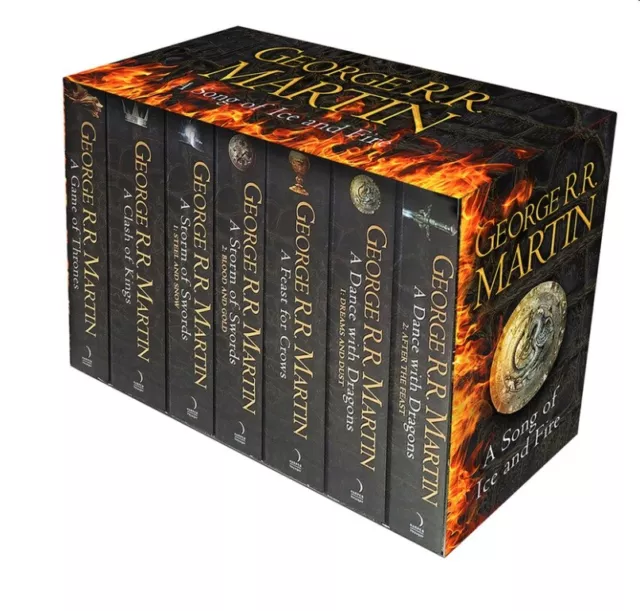 George R.R. Martin: A Game of Thrones Song of Ice and Fire 7 Volume Book Set new