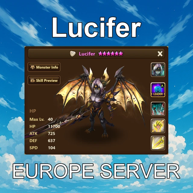 Compte Summoners War (Europe) Avec Asima Et Liam - Haut Potentiel, état Comme Neuf