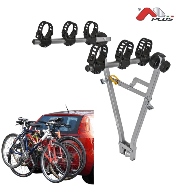 Porte-vélos sur boule d'attelage - TYTAN PLUS (4 vélos, pliable et  inclinable, 13 broches) Tytan Plus