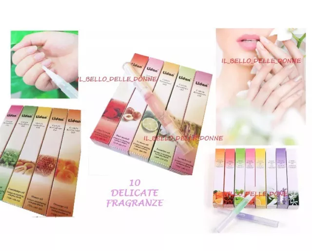 12 Olio Rivitalizzante Per Cuticole Unghie Manicure Pedicure Fragranza Pen Mani