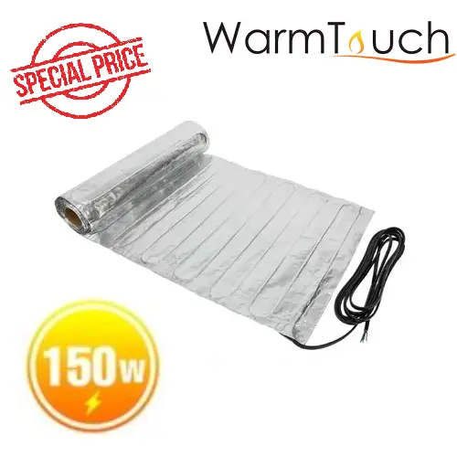 All Sizes 150W Foil Electric Underfloor Heating Mat Thermostat Carpet Laminate