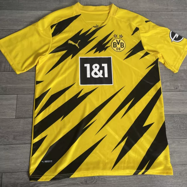 Borussia Dortmund Home Football Shirt Jersey 2020 - 2021 Puma Men’s Size XL