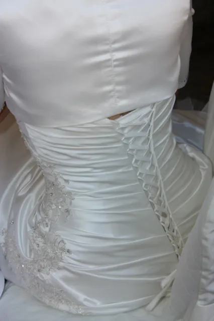 Splendido abito da sposa bianco taglia 40 3