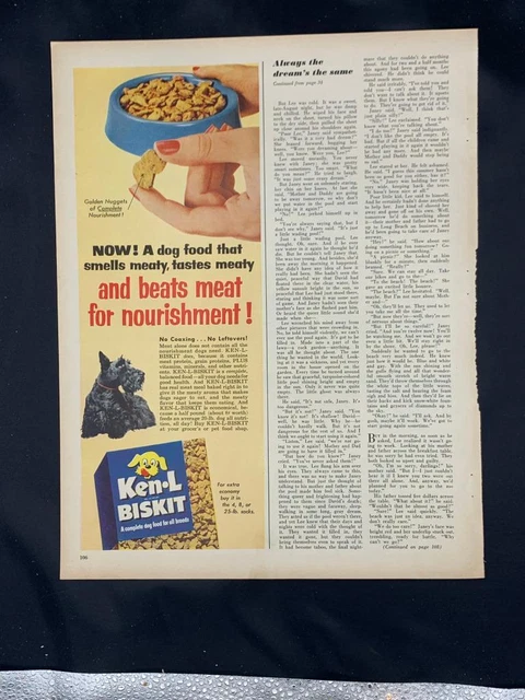 Magazine Ad* - 1955 - Ken-L-Biskit Dog Food - Scottie Dog