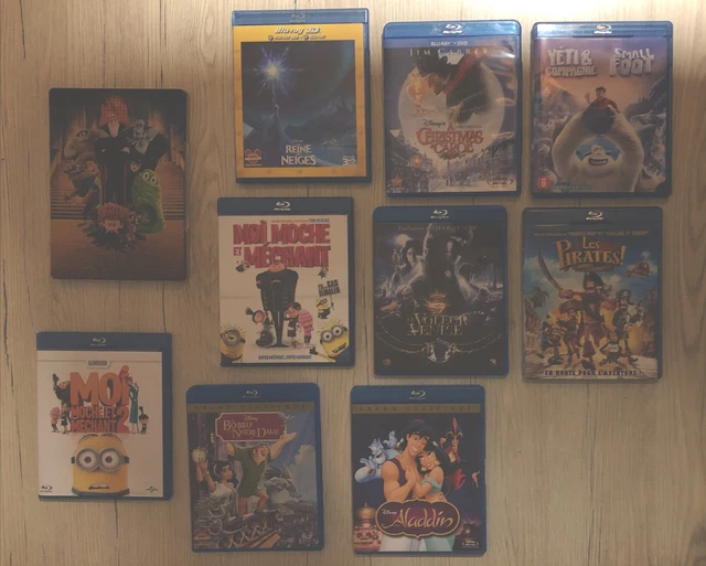 lot de blu ray dessins animes Disney et autres