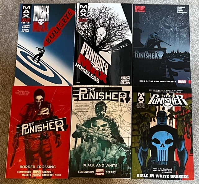 Punisher TPB Lot : Bullseye, Border Crossing, Homeless, Black & White  + More