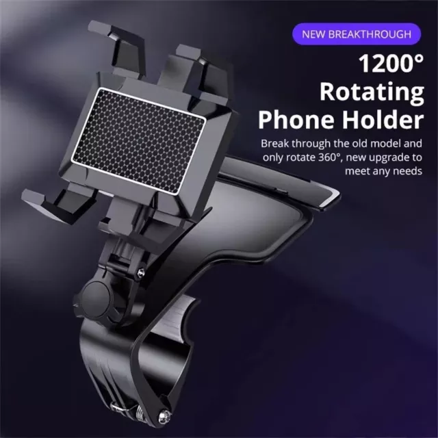 360° Spida Mount Universal Cell Phone Car Dashboard Holder Stand Bracket Clip US