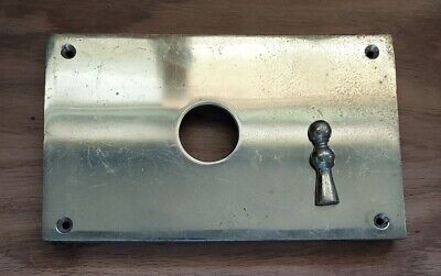 Vintage Schlage Brass Doorknob Back Plate