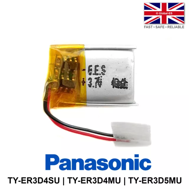 Panasonic 3D Glasses TY-ER3D4SU, TY-ER3D4MU, TY-ER3D5MU 3.7V 40mAh LiPo Battery