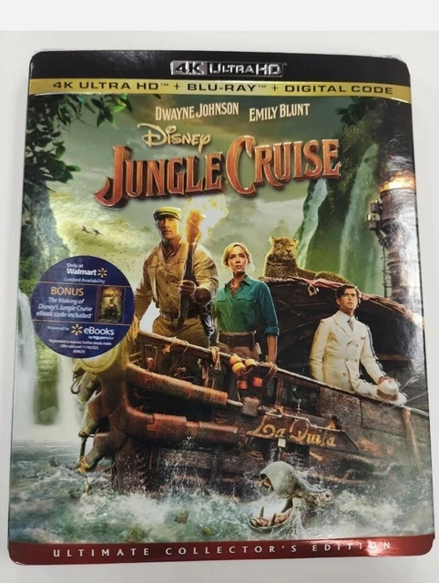 JUNGLE CRUISE (ULTRA HD, 2021) DVD 4K ULTRA HD + BLUE RAY + EBOOK CODE