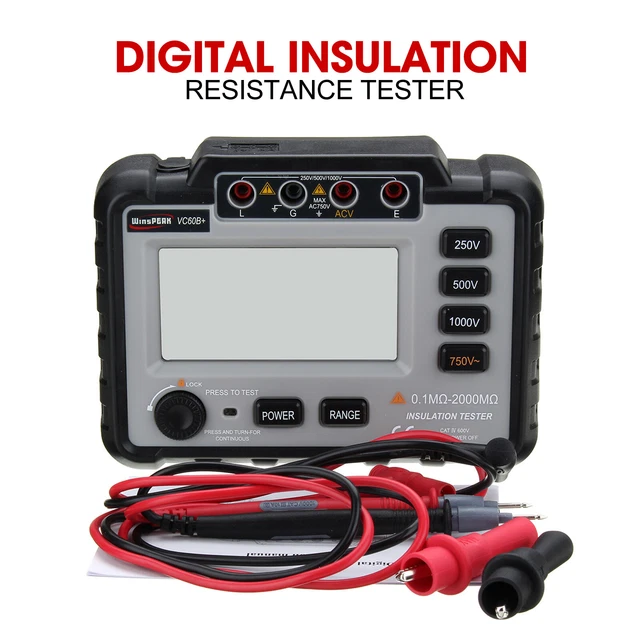 VC60B+ DIGITAL INSULATION Resistance Tester Megohmmeter Megger DC 250