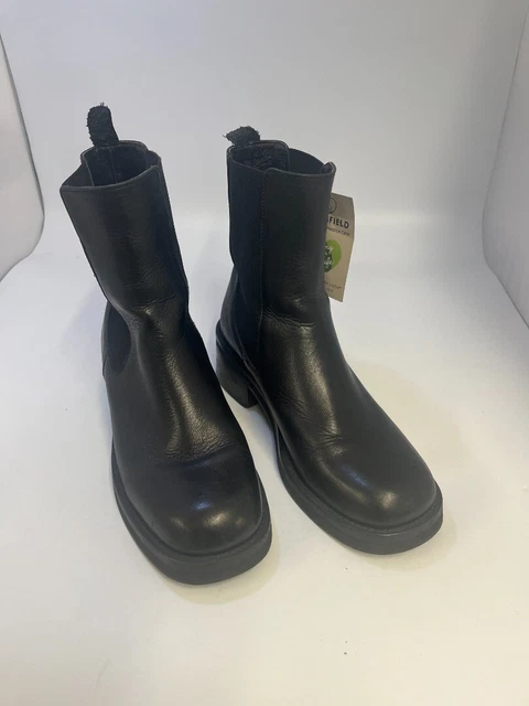 E8 BY MIISTA Black leather Boots with heels Size Eu 37 Size UK
