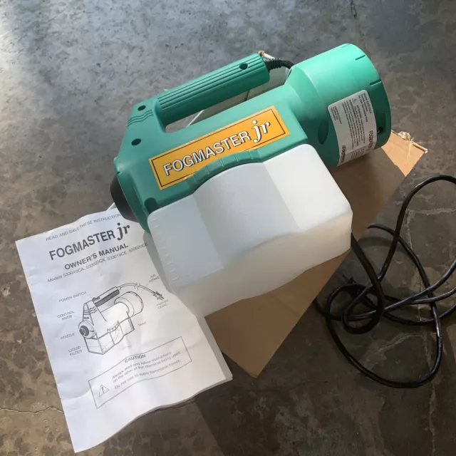 Fogmaster Jr UTILITY FOGGER for Disinfecting Portable Sanitizer, 533010CA Works Fogmaster Jr UTILITY FOGGER for Disinfecting Portable Sanitizer, 533010CA Works
