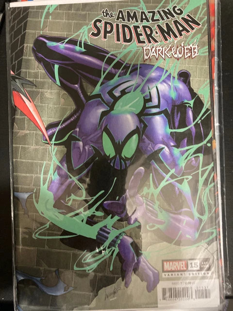 Amazing Spider-man vol 6 #15, Legacy #909 Dark Web, Zeb Wells, John Romita Jr.