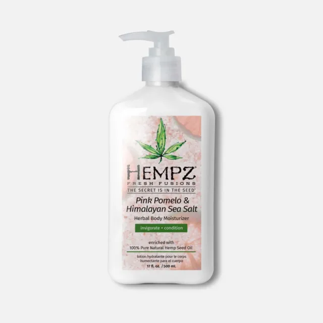 HEMPZ Pink Pomelo & Himalayan Sea Salt Body Moisturizer Lotion w/ 100% Hemp Oil