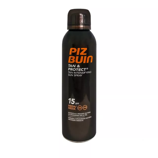 Piz Buin Spray Solare Tan & Protector Protezione Media 15Spf Uva Uvb 150Ml 3591 3