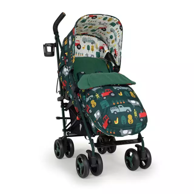 Cosatto Supa 3 Stroller Buggy 0-25kg Free Raincover & Footmuff Old Macdonald