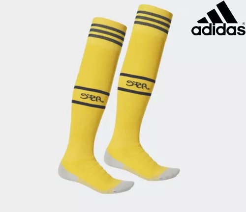 Adidas EH5685 Originaux Jaune Ras Logo Chaussettes Neuf UK Taille 4.5-8