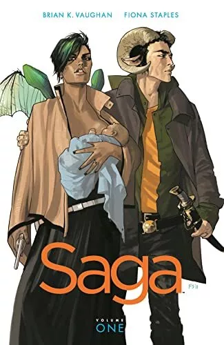 Saga Volume 1 TP (Saga (Comic Series)) by Brian K Vaughan Book The Cheap Fast