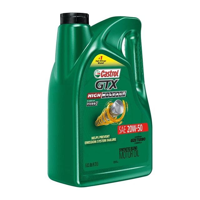 Ultimate High Mileage Synthetic Blend Motor Oil, 20W-50, 5 Quarts