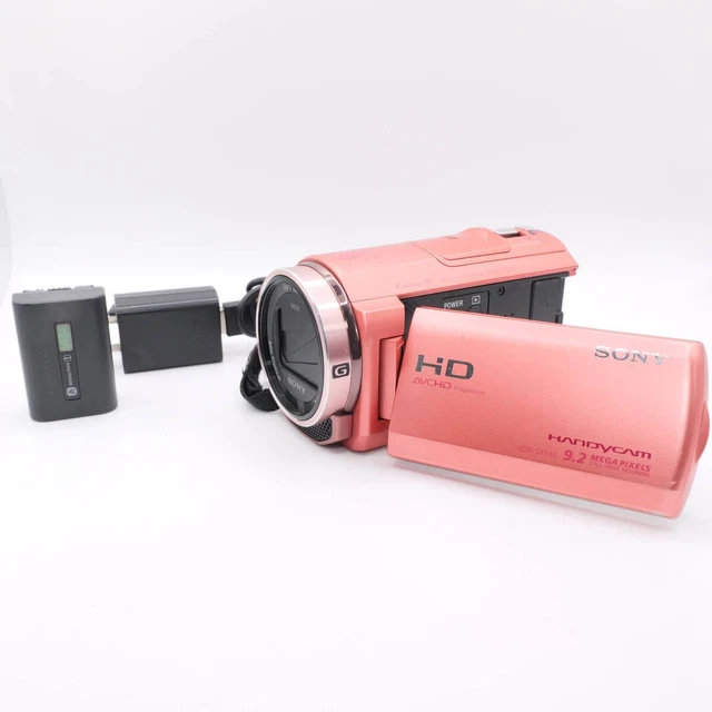 SONY HANDYCAM HDR-CX535 Pink Full HD Camcorder 32GB Tested Working