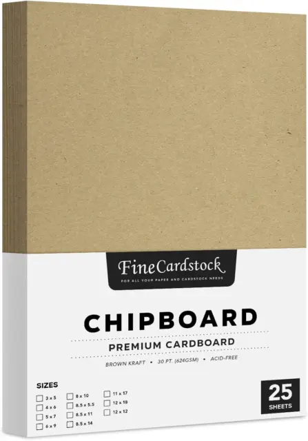 1-1000 Chipboard 12x12 8.5x11 Cardboard Scrapbooking Sheets 12x12 8.5x11