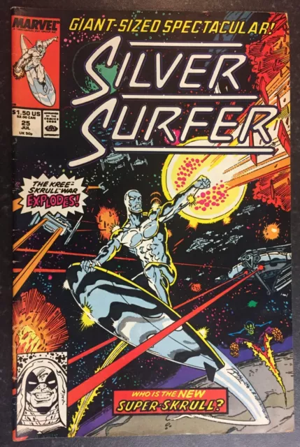 SILVER SURFER #25 Super-Skrull App Giant Sized Issue MARVEL Comics July 1989