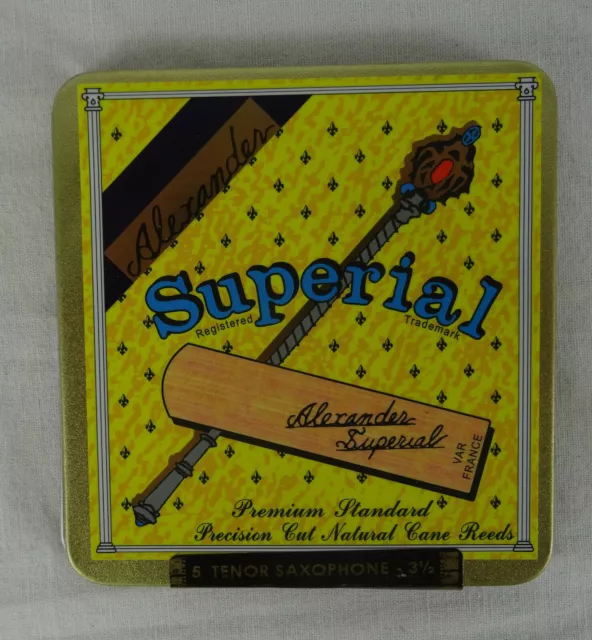 Boite de 5 Anches pour Saxophone tenor 3½  - Alexander Superial - RéfTENORXS3.5