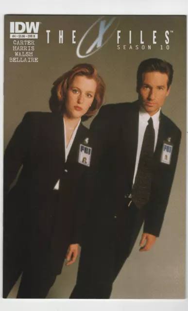 X-Files Season 10 4 Photo Variant David Duchovny Gillian Anderson 2013 IDW Comic