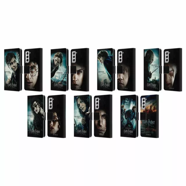 Harry Potter Deathly Hallows Vii Leather Book Wallet Case For Samsung Phones 4