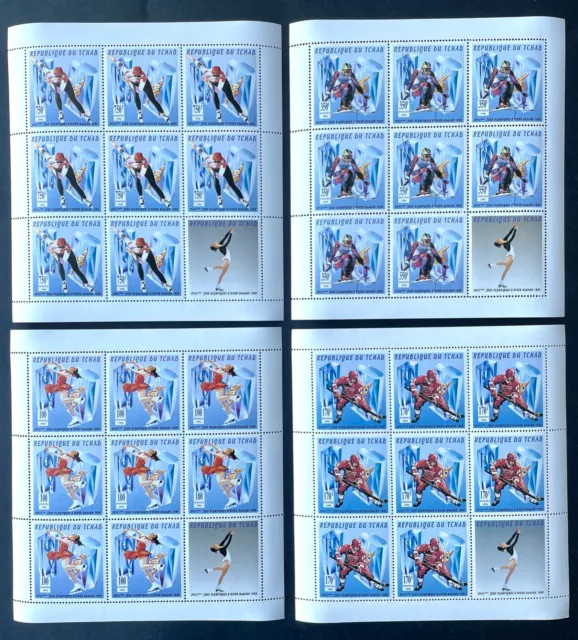 Stamps Full Set in Sheets Olympic Games Nagano 98 Chad Perf.