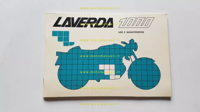 Laverda 1000 1977 manuale uso manutenzione libretto originale owner's manual