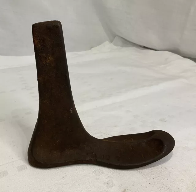 Vintage Metal Cobbler Shoemaker Child Shoe Last Tree Cast Metal No2 Mould Shaper