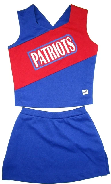 NEW PATRIOTS Cheerleader Uniform Outfit Costume Child 30" Top NFL Football Fan!