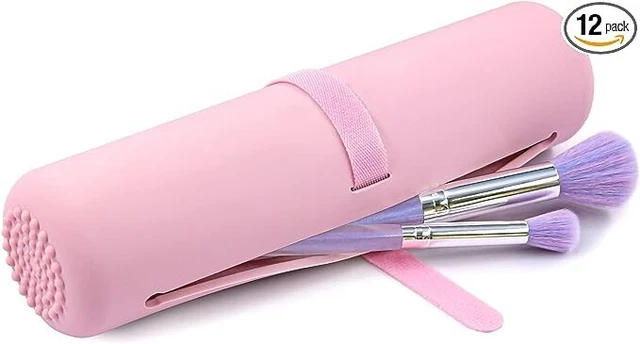 12 Pennelli da Trucco da Viaggio, Set di Pennelli Make Up