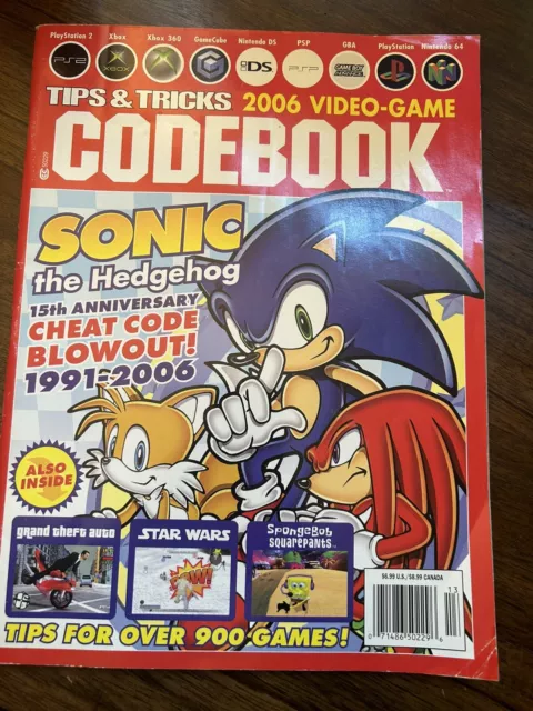 Sonic the hedgehog cheat code book Book 875542