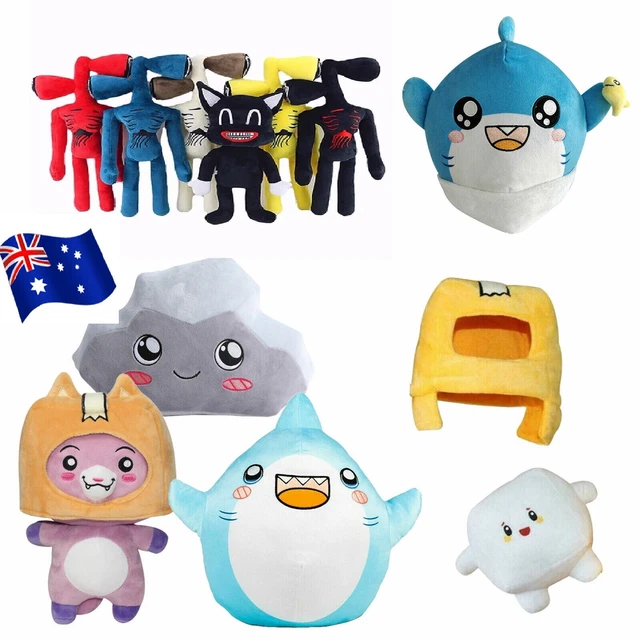 Boxy+Foxy+Rocky+Milky+Shark Lankybox Plush Stuffed Toy Kid Game Plushie Doll