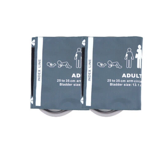 NIBP Cuff Reusable Adult Double Hose 25-35cm - 2Pcs/Pack
