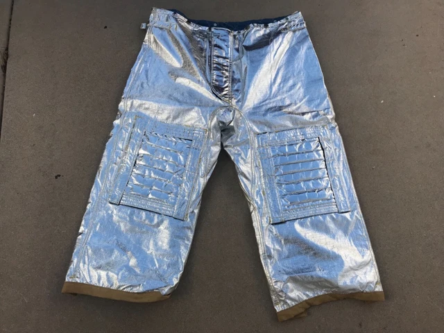 Morning Pride Fire Fighter Aluminized TurnOut Gear Pants  Liner 48x28 2007 #10
