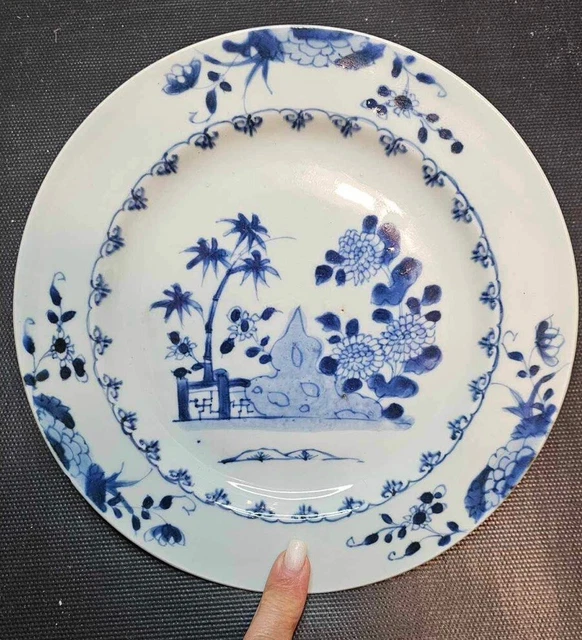 Plateau/plat De Service Vintage En Porcelaine - Motif Bleu, Jaune, Blanc - 11x11 Pouces