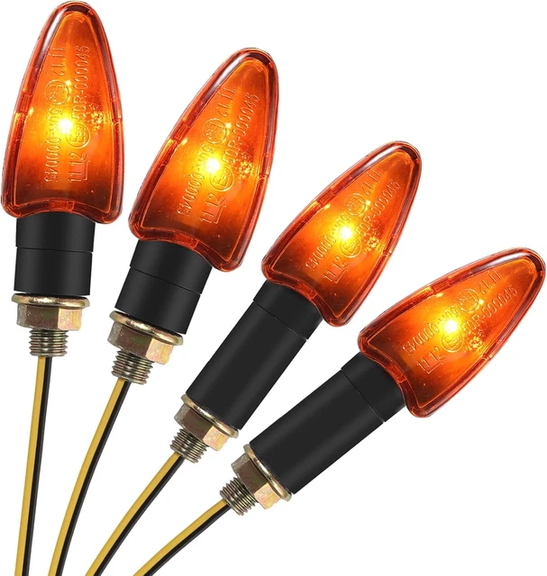 Justech Frecce Direzionali Moto 12V 10W - Mini Indicatori Gialli Impermeabili Con Certificazione E-Mark - Foto 10