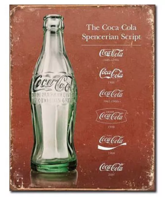 Coca Cola Metal Tin Sign Heritage Coke Bottle Bar Garage Home Wall Decor #1952