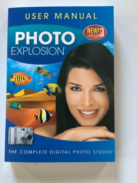 Photo Explosion Version 3 Digital Photo Studio, CD's, Windows. "FREE SHIPPING"