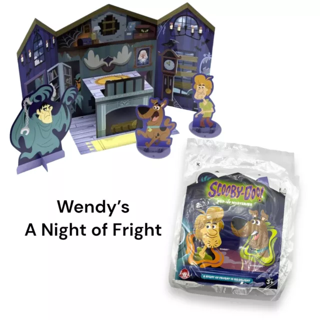 2022 WENDY’S SCOOBY Doo Pop-Up Mysteries Toy Kids Meal NIGHT OF FRIGHT ...